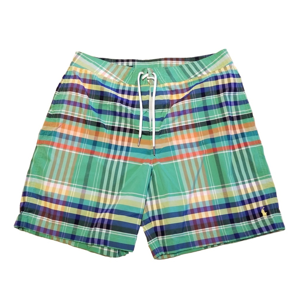 Polo Ralph Lauren Plaid Board Shorts Size 34
